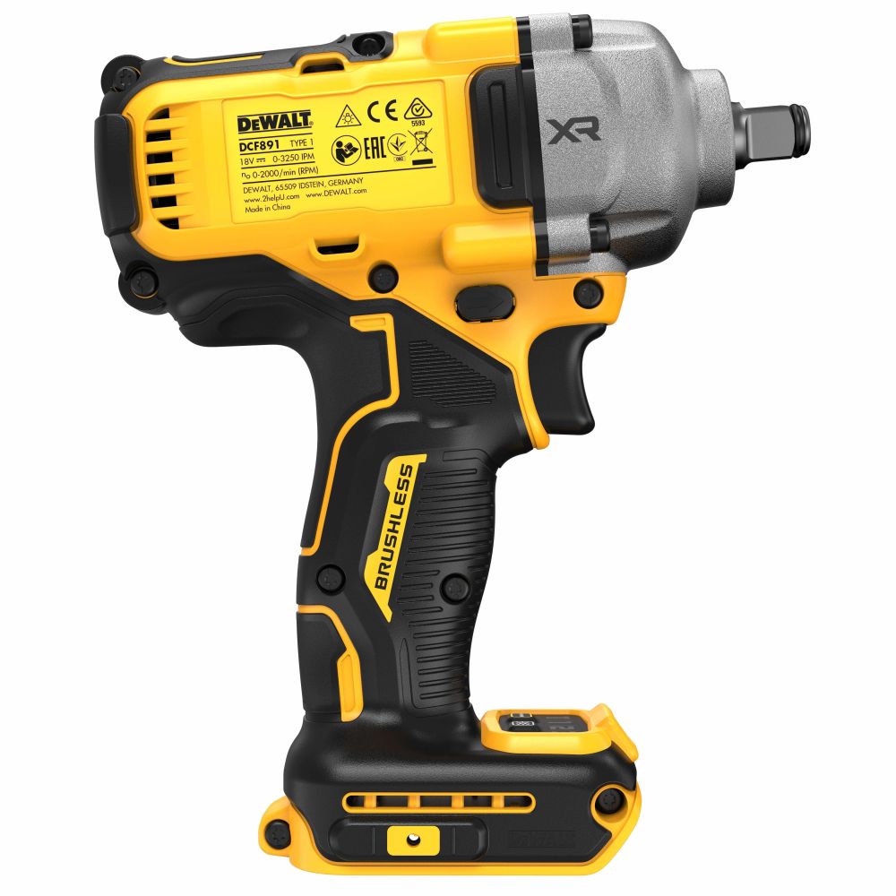 Аккумуляторный ударный гайковёрт DeWalt DCF891NT-XJ
