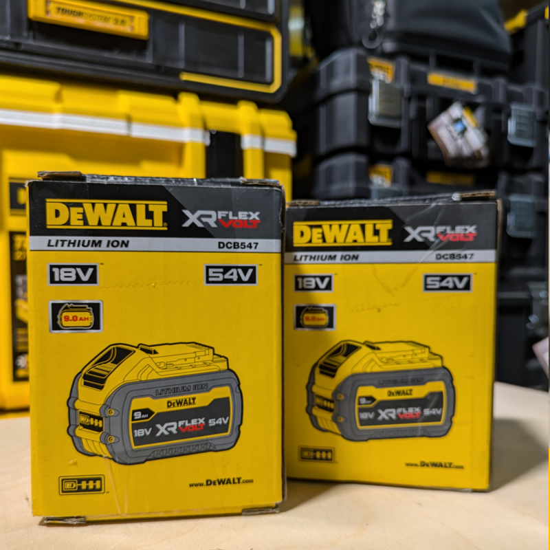 Аккумулятор DeWalt 18V 9 Ач / 54V 3 Ач