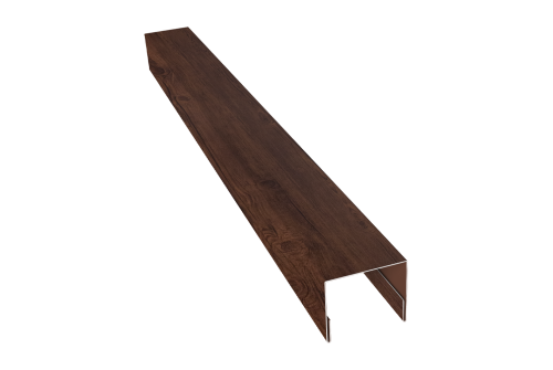 Планка П-образная заборная 24 Grand Line 0,4 Print Premium Cherry Wood Fresh TwinColor (2м)