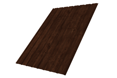 Профнастил С10B Grand Line 0,45 Print Elite с пленкой Cherry Wood TwinColor