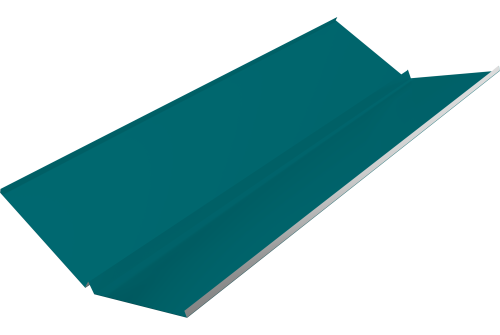 Планка ендовы нижней с компенсатором Grand Line 0,45 PE с пленкой RAL 5021 водная синь (3м)