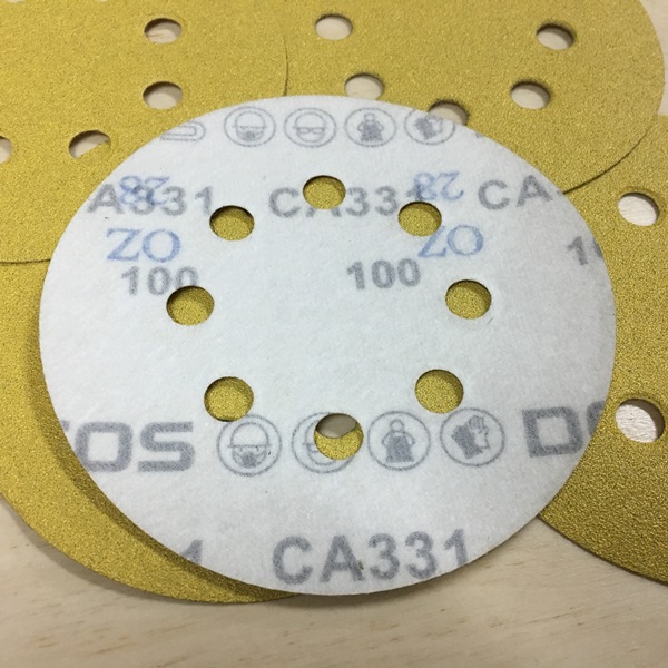 Круг шлифовальный на бумаге DEERFOS CA-331 d125/8, P240 (100 шт)