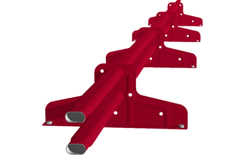 Снегозадержатель Стандарт Т4 d 40х20 RAL 3003 (3м)