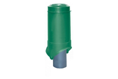 Выход канализации Krovent Pipe-VT 125/100 изолированный зеленый