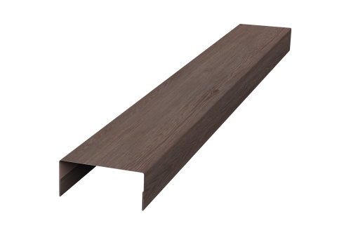 Крышка 30х20 для забора жалюзи Texas Grand Line 0,45 Print Elite White Wood TwinColor (3м)
