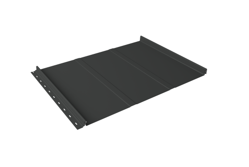Кликфальц Line Grand Line 0,5 Satin Matt TX с пленкой на замках RAL 7016 антрацитово-серый