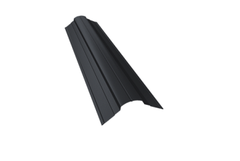 Планка конька фигурного 70х70 Grand Line 0,5 Velur X RAL 7024 мокрый асфальт (3м)