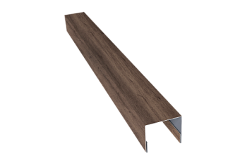 Планка П-образная заборная 24 Grand Line 0,45 Print Premium Almond Wood Fresh (2м)