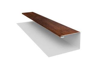 Планка П-образная Блок-Хаус new Grand Line 0,45 Print Premium Cherry Wood Fresh TwinColor (2м)