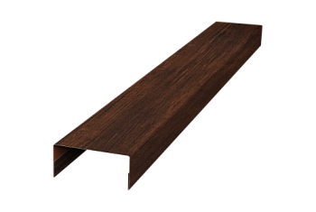 Крышка 30х15 для забора жалюзи Texas Grand Line 0,45 Print Premium Cherry Wood Dark FTC (3м)