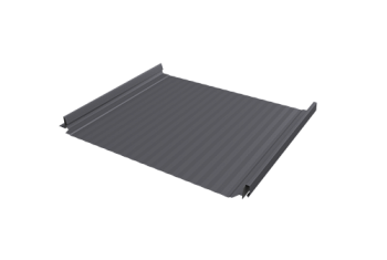 Кликфальц Pro Gofr Grand Line 0,5 Satin с пленкой на замках RAL 7004 сигнальный серый