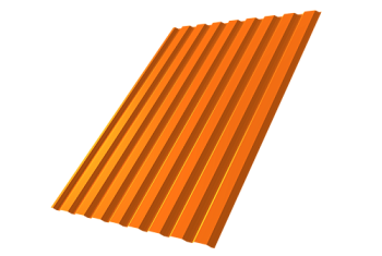 Профнастил С20A Grand Line 0,45 PE RAL 2004 оранжевый