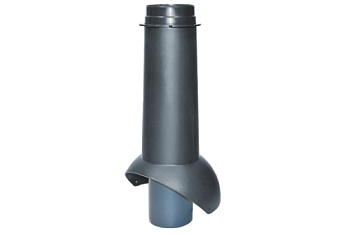 Выход канализации Krovent Pipe-VT 110 изолированный черный
