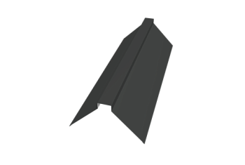 Планка конька плоского 175х50х175 Grand Line 0,5 Satin Matt RAL 7016 антрацитово-серый (3м)