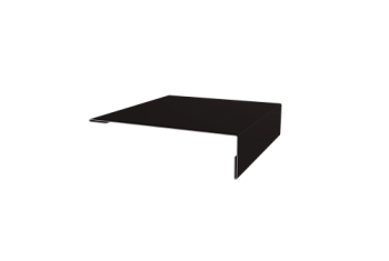 Планка мансардная Grand Line 0,5 Rooftop Бархат RAL 9005 черный (3м)