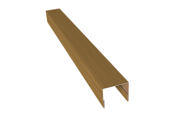 Планка П-образная заборная 24 Grand Line 0,45 Print Elite Honey Wood TwinColor (3м)