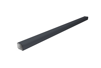 Труба гофрированная Vortex Lite Matt 76х102х3000мм RAL 7024 мокрый асфальт
