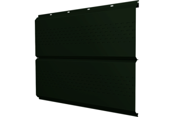 Софит металлический ЭкоБрус new Grand Line c перфорацией 0,5 Satin Matt TX с пленкой RAL 6020 хромовая зелень