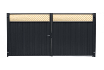 Ворота Estet Plus 2,0х3,6 RAL 7024/1014
