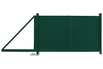 Ворота откатные Estet 2,0х3,5 RAL 6005