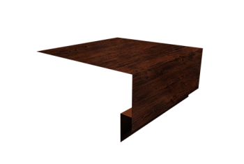 Планка околооконная сложная Блок-Хаус new 200х75х27 Grand Line 0,45 Print Elite Cherry Wood TwinColor (2м)