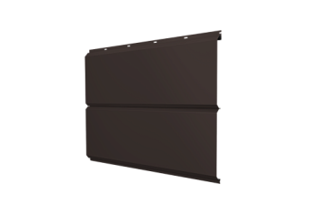 Софит металлический ЭкоБрус new Grand Line без перфорации 0,5 PurPro с пленкой RR 32 темно-коричневый