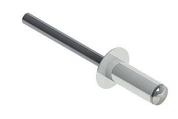 Заклёпка вытяжная Daxmer 4,0х10 RAL 9003 (10х1000шт) ал/ст