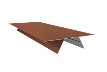 Планка стыковочная составная верхняя 0,5 Satin Matt RAL 8004 терракота (2м)