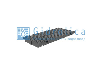 Крышка глухая для лотка водоотводного Gidrolica Pro КЛ-20.23,8.50 - пластиковая, кл. С250 (526)