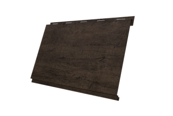 Софит металлический Вертикаль 0,2 classic Grand Line 0,45 Print Premium с пленкой Antique Wood TwinColor