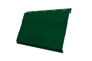Софит металлический Вертикаль 0,2 prof Grand Line 0,5 Satin с пленкой RAL 6005 зеленый мох