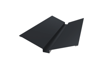 Планка ендовы верхней 115х30х115 Grand Line 0,45 Drap ST lite RAL 7024 мокрый асфальт (2м)