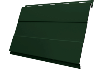Софит металлический Вертикаль 0,2 prof Grand Line 0,5 Satin Matt TX с пленкой RAL 6020 хромовая зелень
