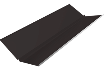 Планка ендовы нижней с компенсатором Grand Line 0,5 PurPro Matt 275 RR 32 темно-коричневый (2м)