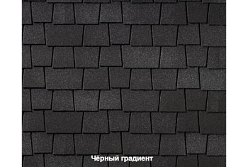Черепица гибкая RoofShield Премиум Эстейт черный градиент