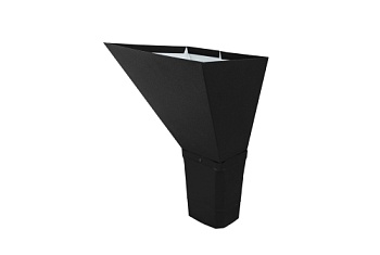 Воронка водосборная прямоугольная Vortex Matt 127мм RAL 9005