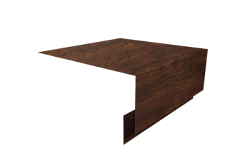 Планка околооконная сложная Блок-Хаус new 200х75х27 Grand Line 0,45 Print-Double Premium Cherry Wood Dark F (3м)