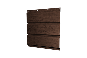 Софит металлический Классик Grand Line центральная перфорация 0,45 Print-Double Premium с пленкой Antique Wood