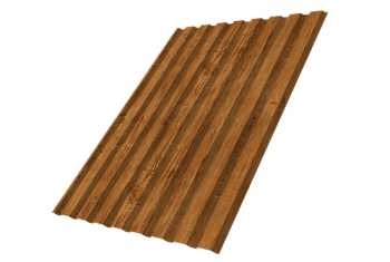 Профнастил С20A Grand Line 0,45 Print Elite Golden Wood TwinColor