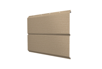 Софит металлический ЭкоБрус new Grand Line без перфорации 0,45 Print Elite Milky Wood TwinColor
