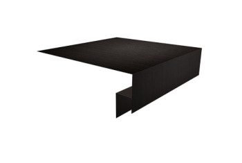 Планка околооконная сложная Экобрус Grand Line 200х50х25 0,45 Print Elite Coffee Wood TwinColor (3м)