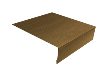Планка лобовая/околооконная простая 190х50 Grand Line 0,45 Print Elite Honey Wood TwinColor (2м)