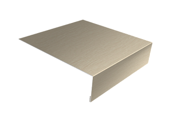 Планка лобовая/околооконная простая 190х50 Grand Line 0,45 Print Elite Milky Wood TwinColor (3м)