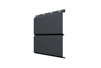 Софит металлический ЭкоБрус 0,345 Grand Line с перфорацией 0,5 PurPro Matt 275 RAL 7024 мокрый асфальт