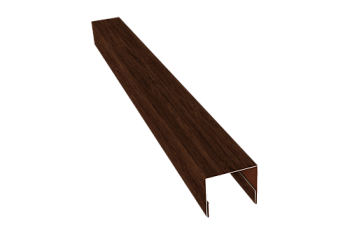 Планка П-образная заборная 24 Grand Line 0,45 Print Elite Cherry Wood TwinColor (3м)