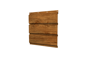Софит металлический Классик Grand Line полная перфорация 0,45 Print Elite с пленкой Golden Wood TwinColor