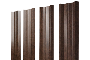 Штакетник М-образный A с прямым резом Grand Line 0,45 Print-Double Premium Antique Wood