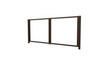 Ворота Жалюзи 2,0х3,6 RAL 8017 без заполнения