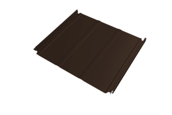 Кликфальц Double Pro Line Grand Line 0,5 Satin Matt TX с пленкой на замках RAL 8017 шоколад