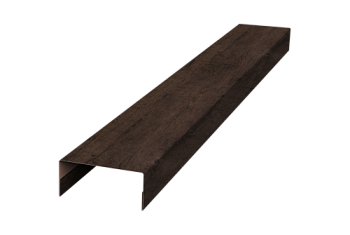 Крышка 30х20 для забора жалюзи Texas Grand Line 0,45 Print Premium Antique Wood TwinColor (2м)